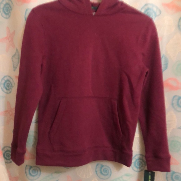 Plush purple boys hoodie - Picture 1 of 11